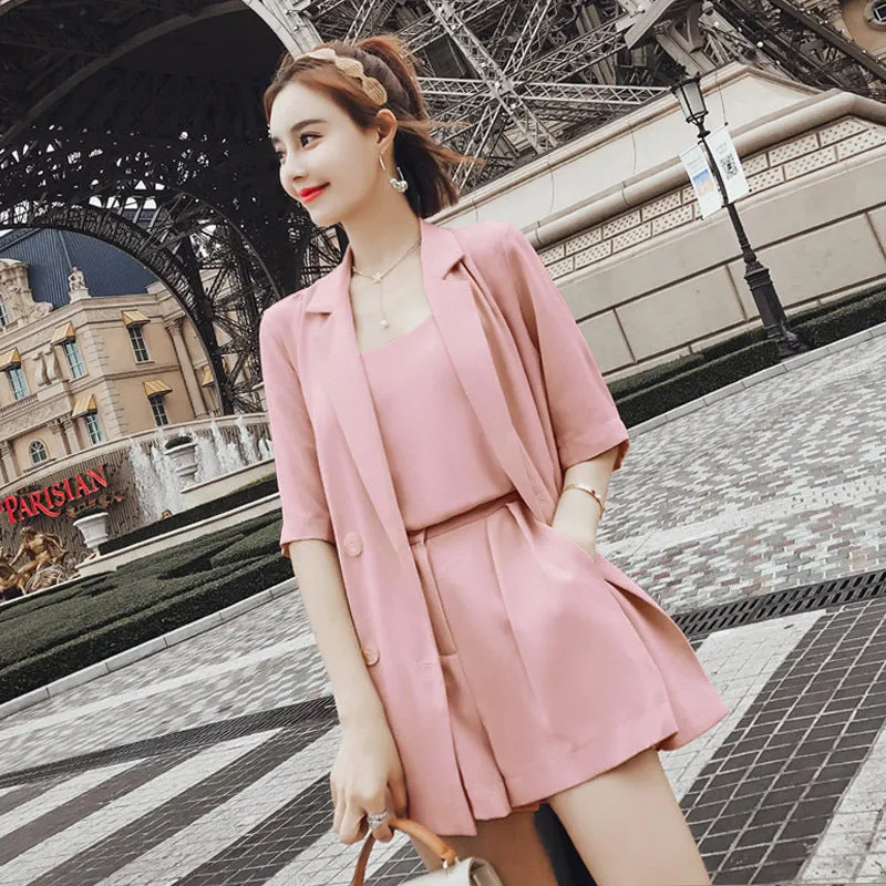 Chiffon Suit Shorts Western Style Professional Suit