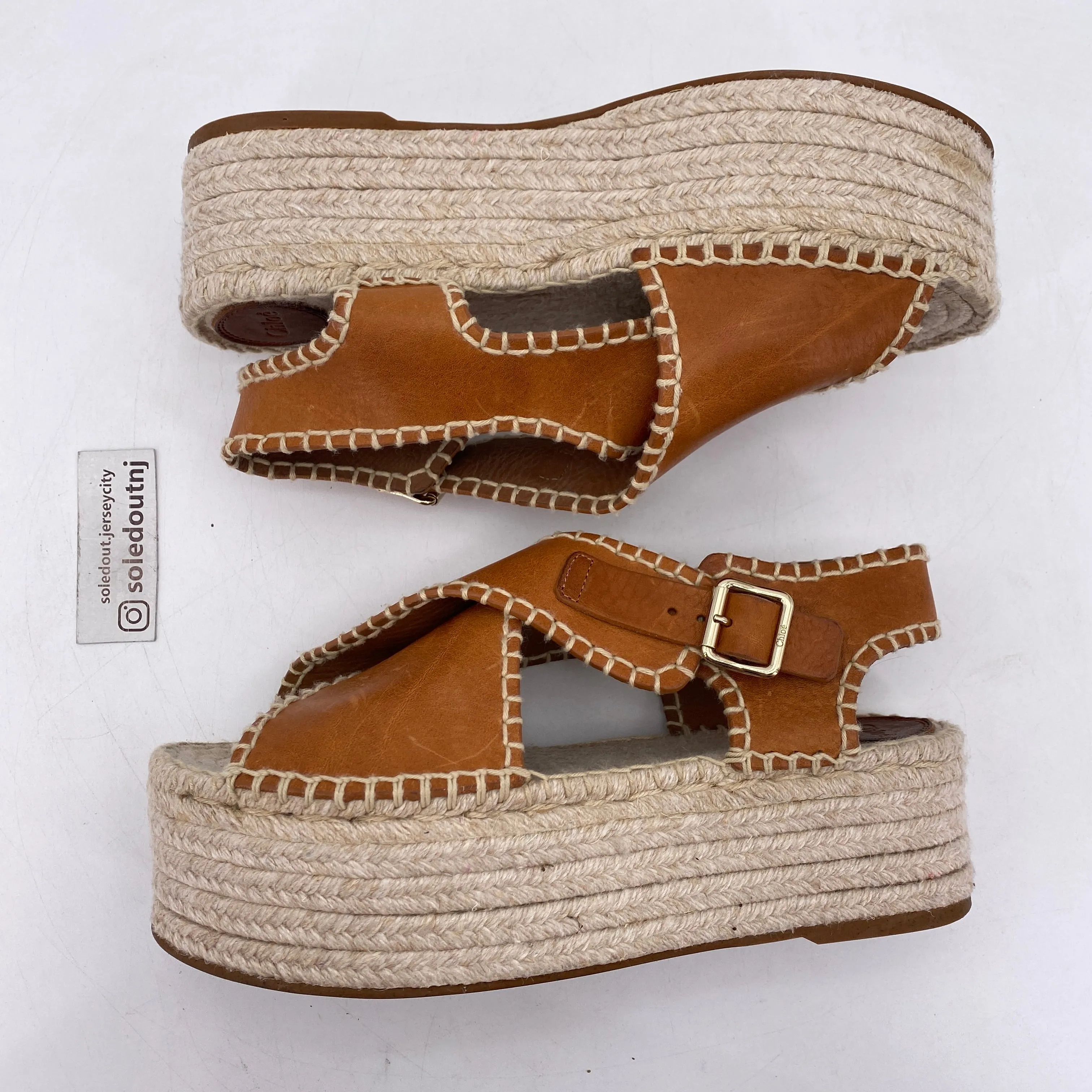 Chloe Sandals Lucinda Espadrille  Used Size 40W