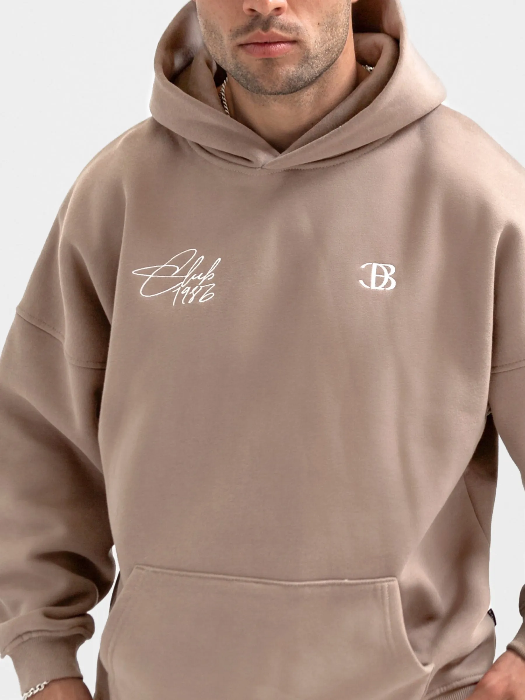 Club Relaxed Hoodie - Brown