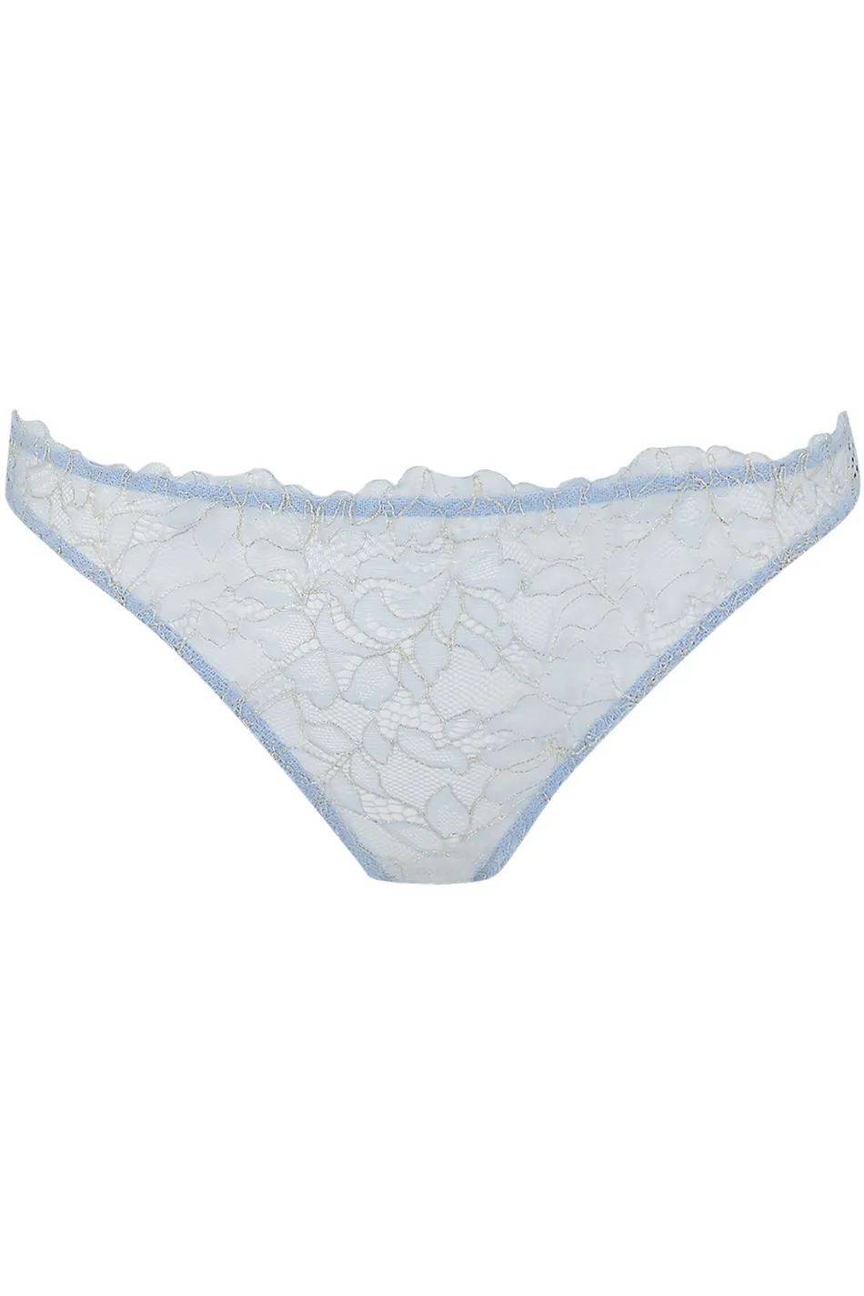 Coco De Mer - Ella Peep Back Knicker | Sky Blue