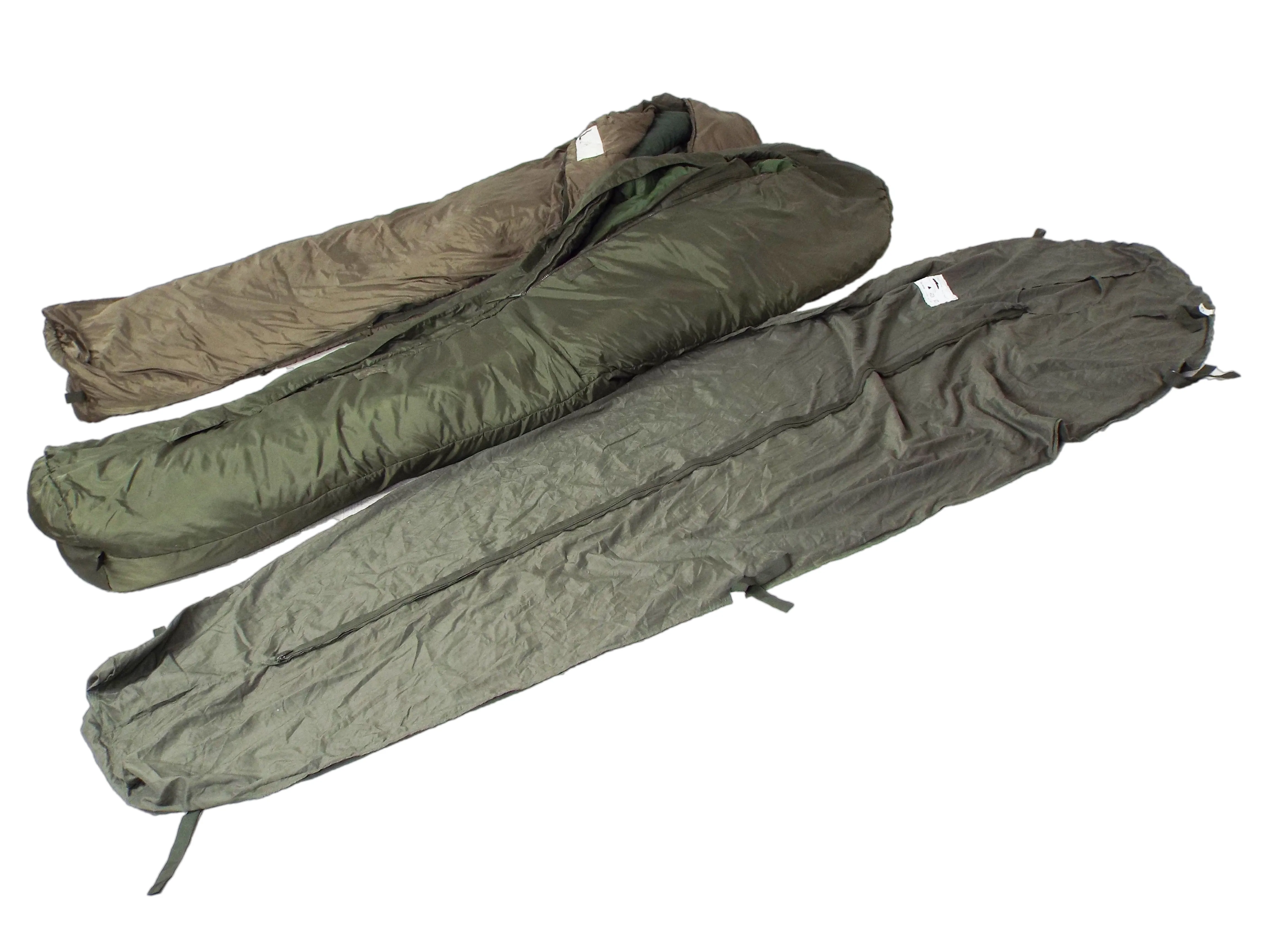 COMBO - Dutch NATO Military - Four Season/Arctic modular (light weight and medium weight sleeping bags system - and string carry