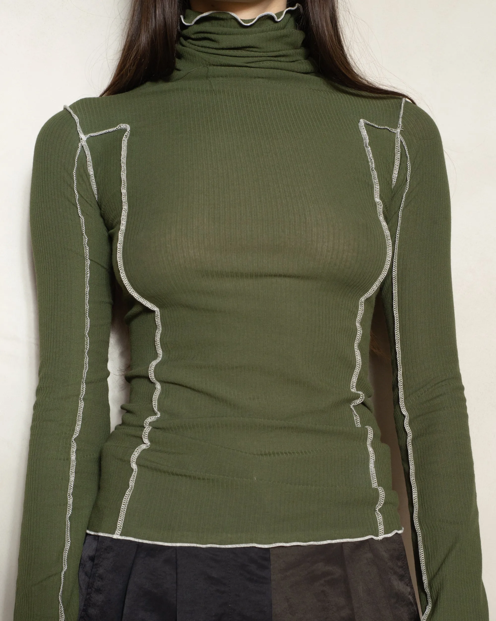 Conto Green Omato Turtleneck