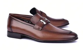 Corrente Burnished Calfskin Loafer Brown