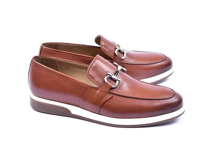 Corrente Calfskin Slip-On Casual Loafer Tan