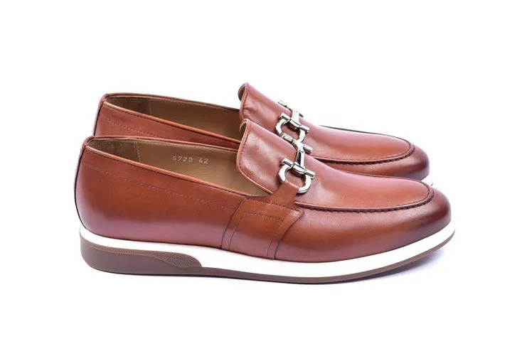 Corrente Calfskin Slip-On Casual Loafer Tan