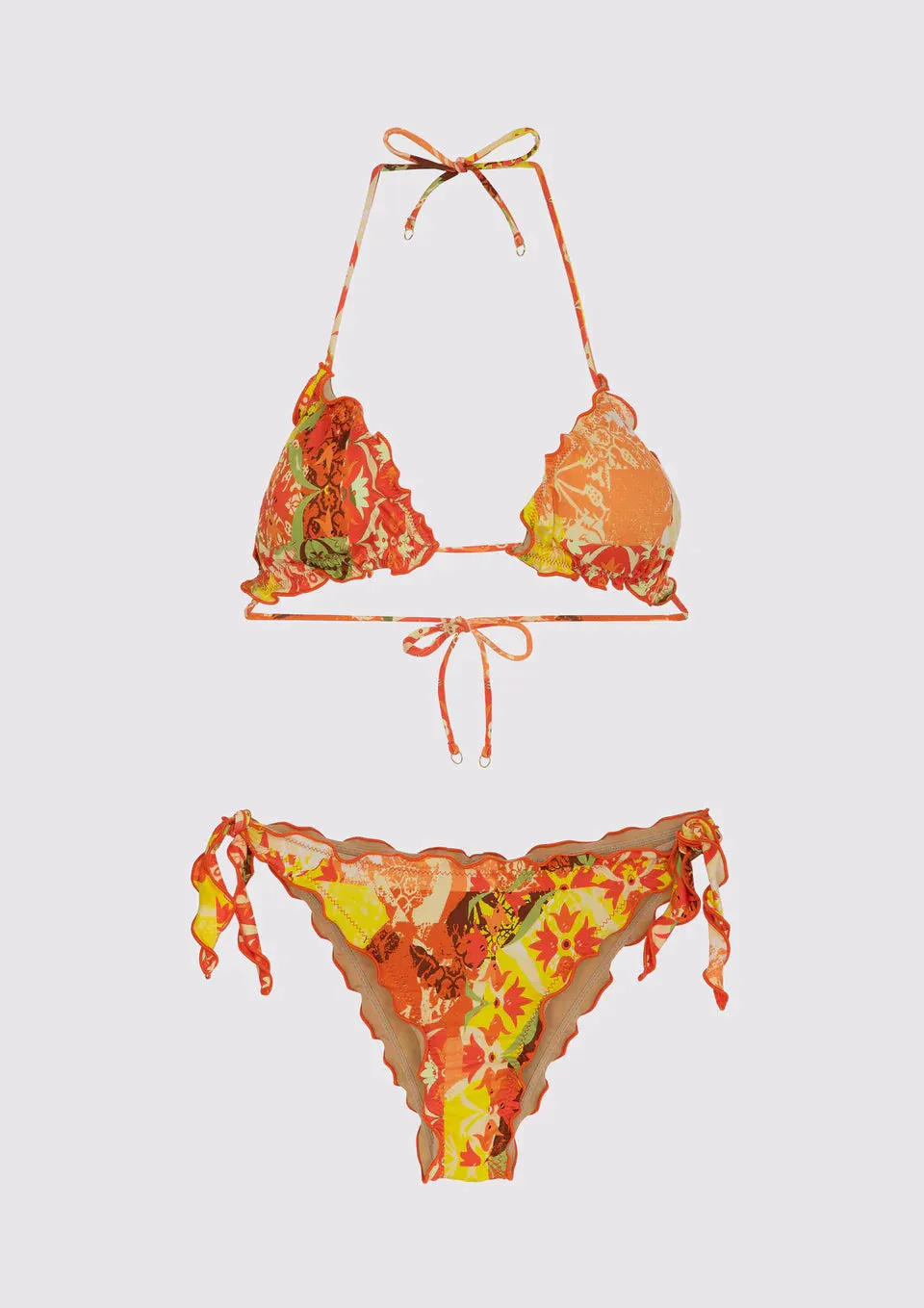 Costume bikini triangolo e slip nodi brasiliano