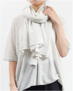 C.T.Plage Cashmere Scarf in Light Grey 