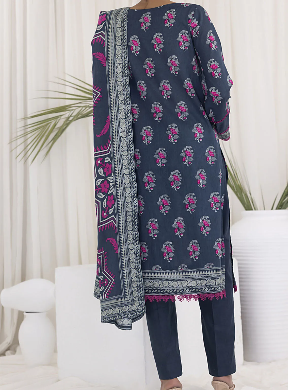 Daman By VS Textile Printed Lawn 3 Piece Unstitched Suit VSU24DPL D-2925A