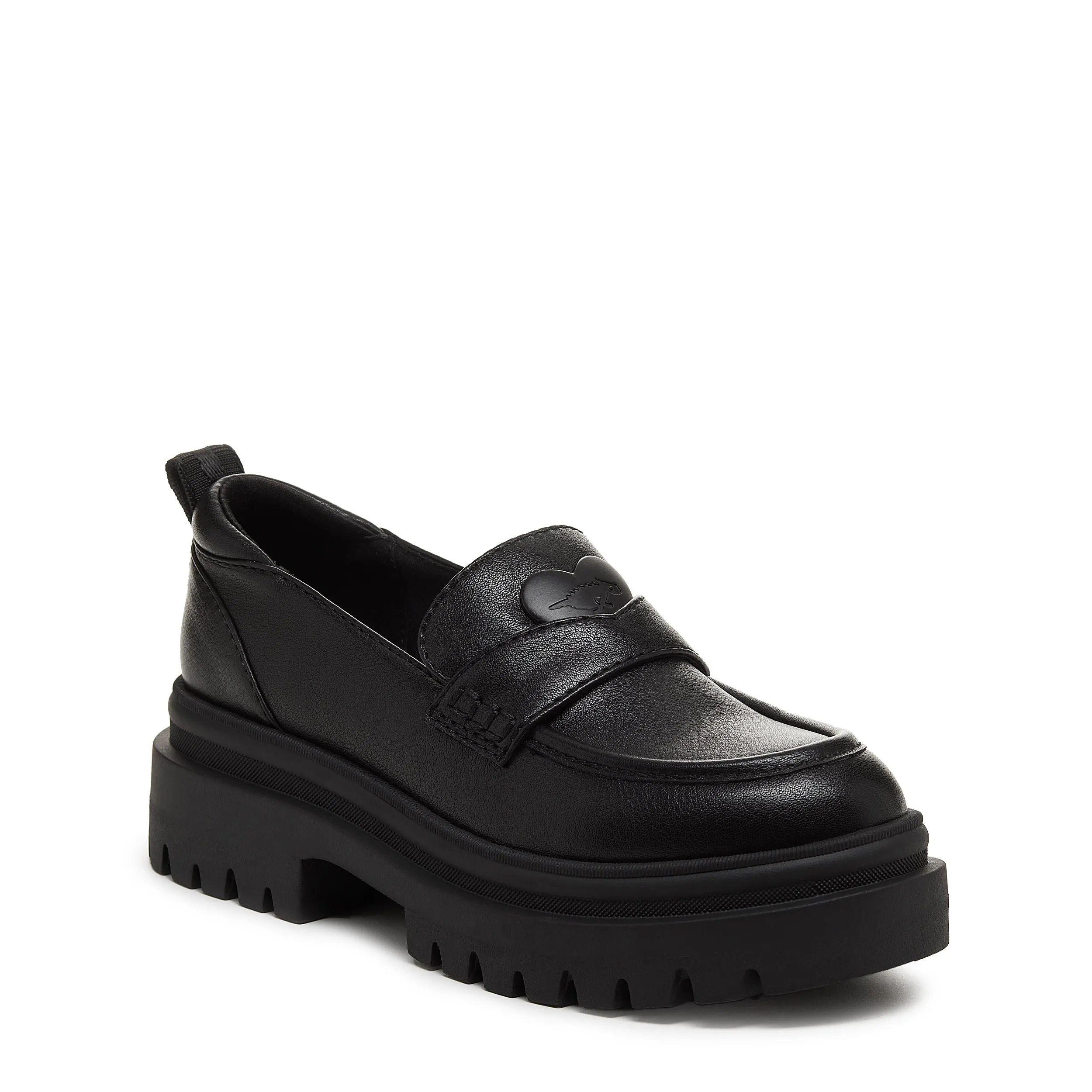 Dandy Black Platform Loafer