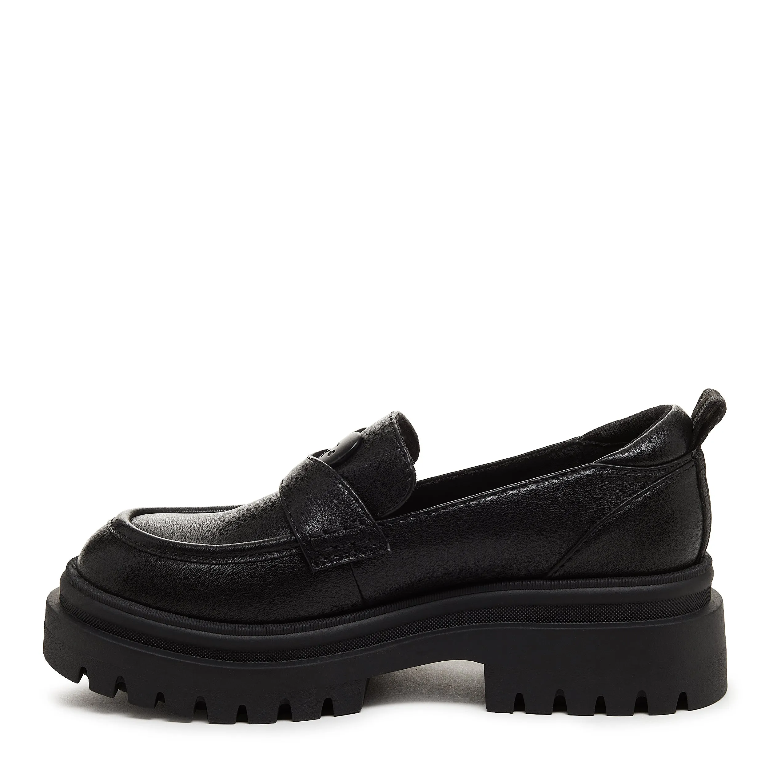 Dandy Black Platform Loafer