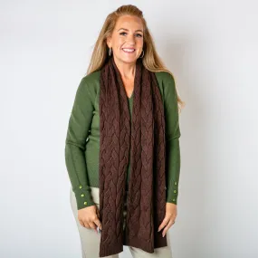 Daphne Cable Knit Scarf