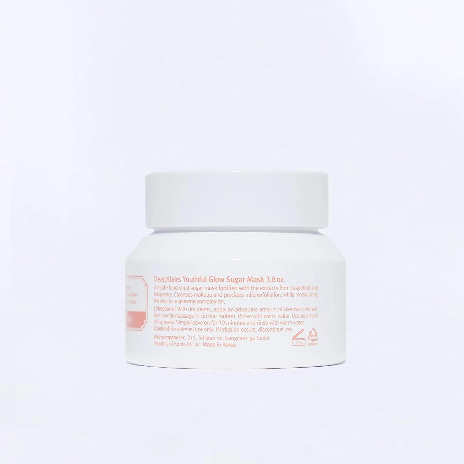 Dear Klairs Youthful Glow Sugar Vegan Mask