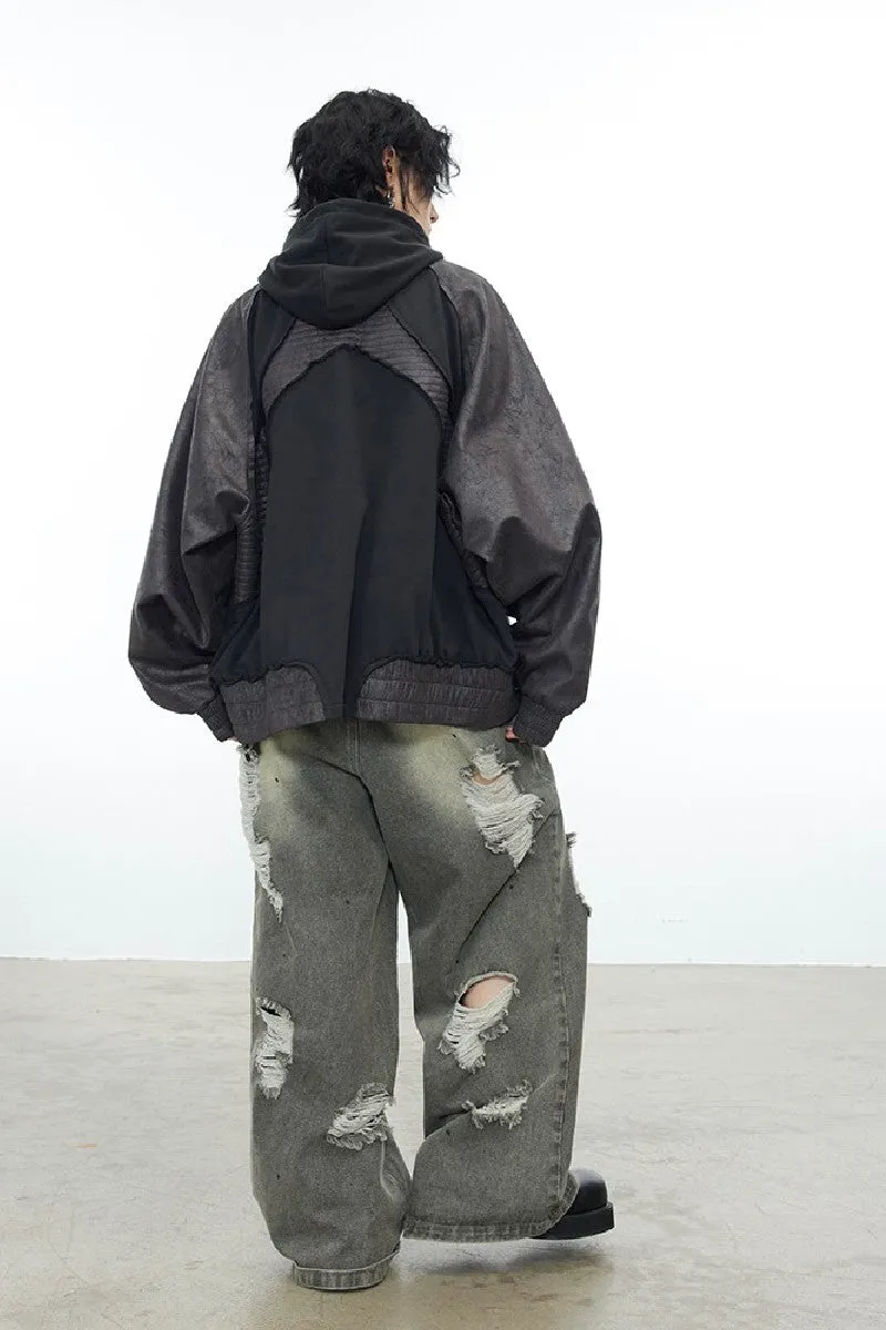 Deconstructed Loose Hoodie