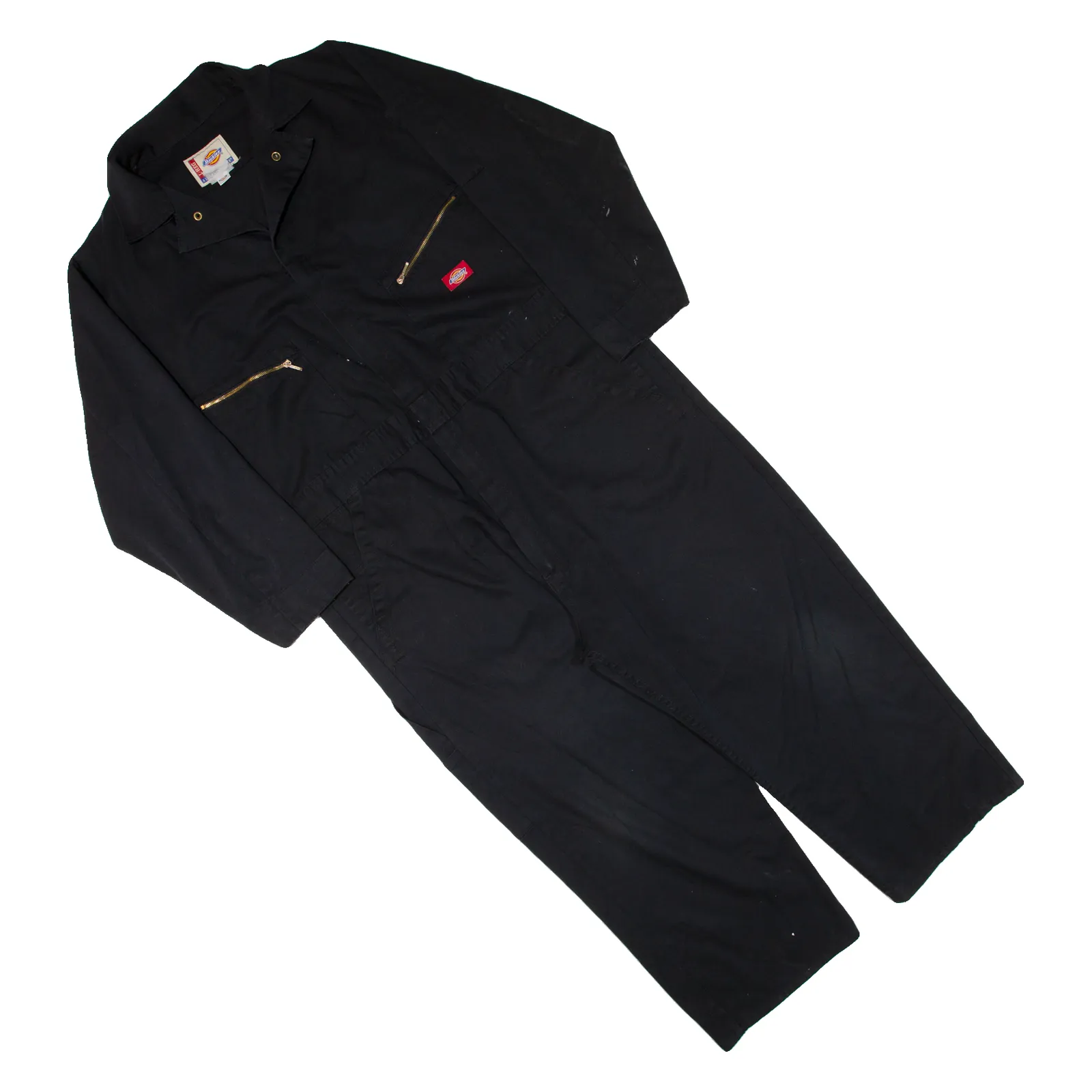 DICKIES Workwear Mens Boiler Suit Black Relaxed L W44 L21