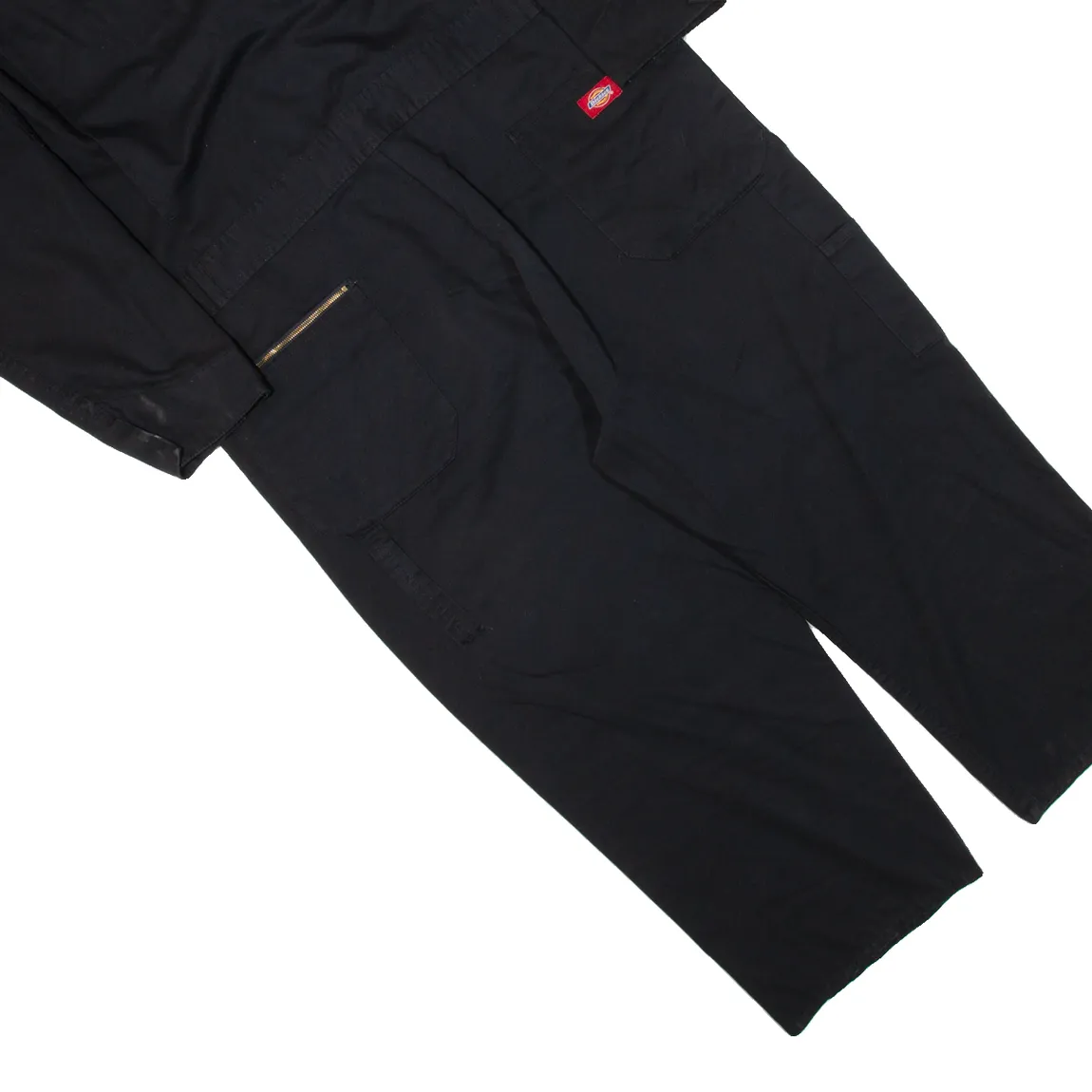 DICKIES Workwear Mens Boiler Suit Black Relaxed L W44 L21