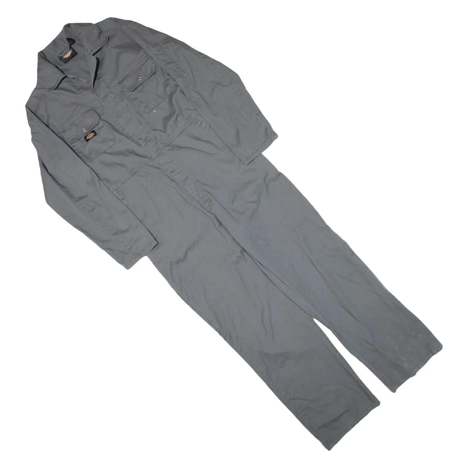 DICKIES Workwear Mens Boiler Suit Grey Relaxed S W32 L28