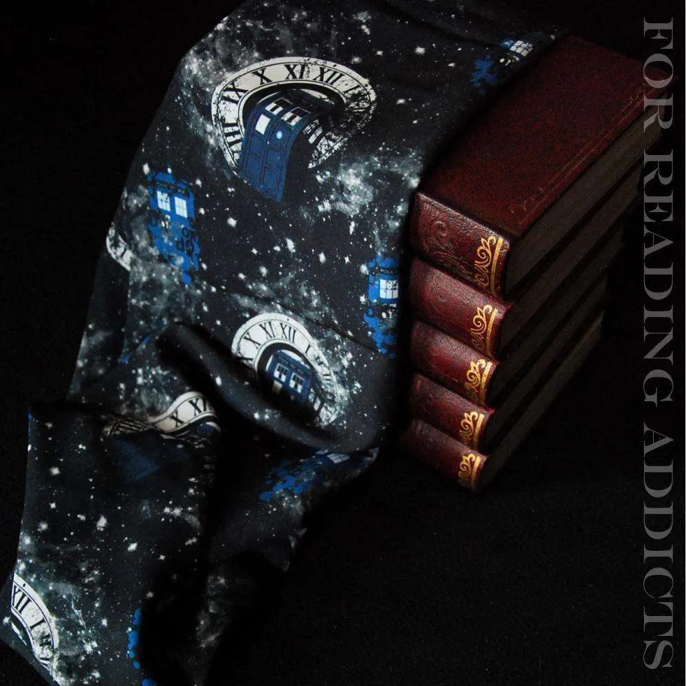 Doctor Who Tardis Handmade Infinity Scarf Black Limited Edition