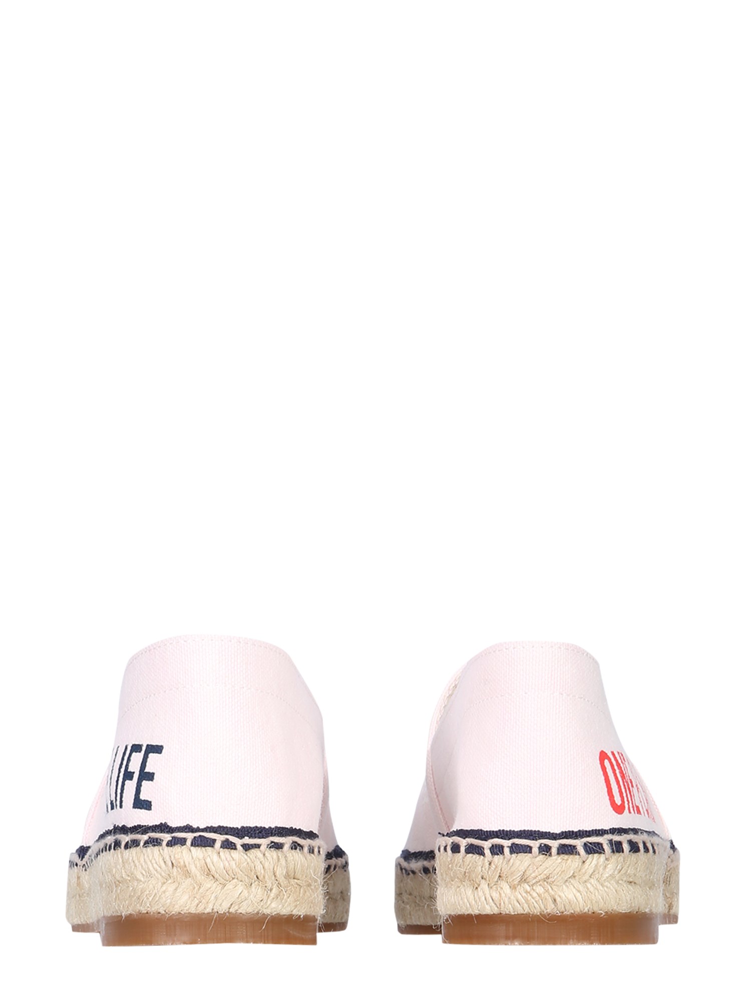 DSQUARED    SMILEY PRINT ORGANIC CANVAS ESPADRILLE