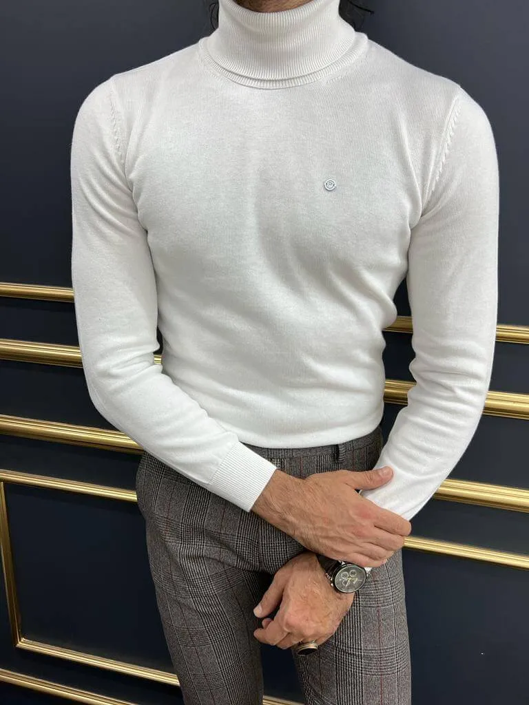 Dunstan White Turtleneck