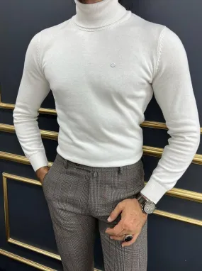 Dunstan White Turtleneck