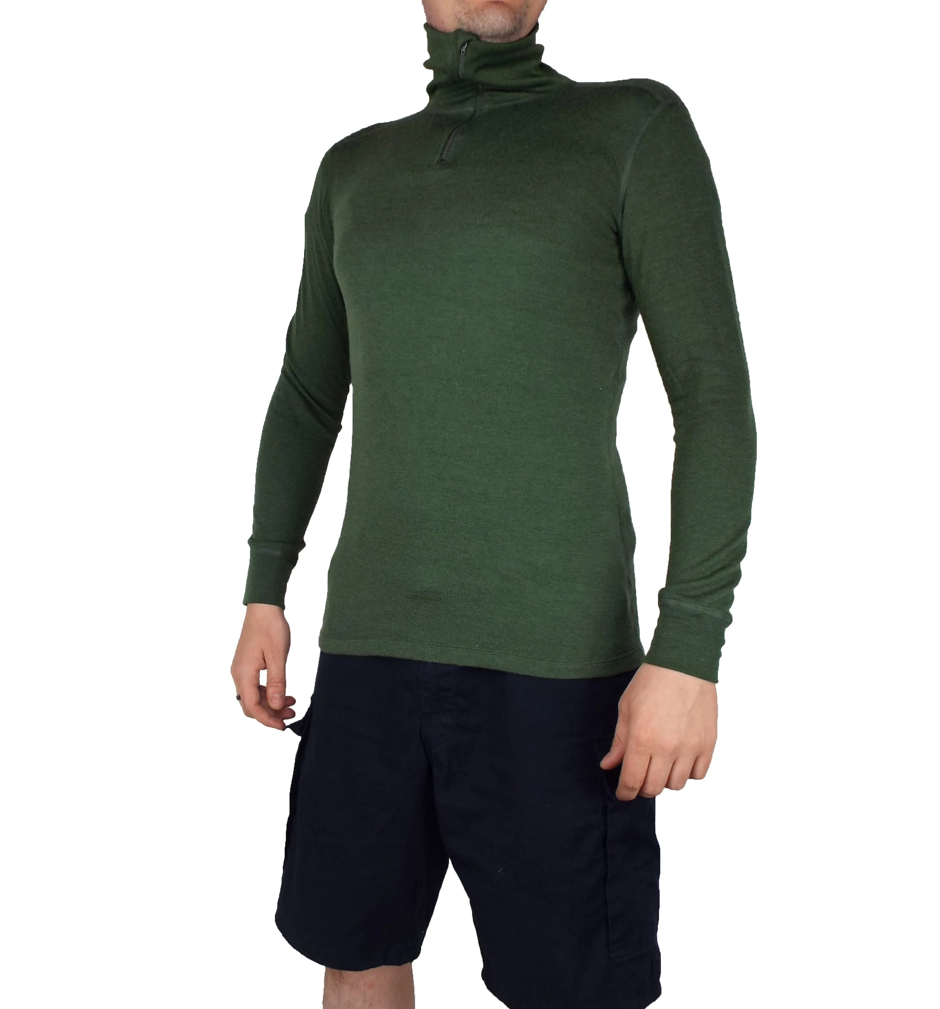 Dutch Army - Base Layer - Green Merino Wool - Grade 1