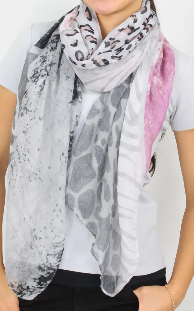 EAS9965 Animal Print Oblong Scarf