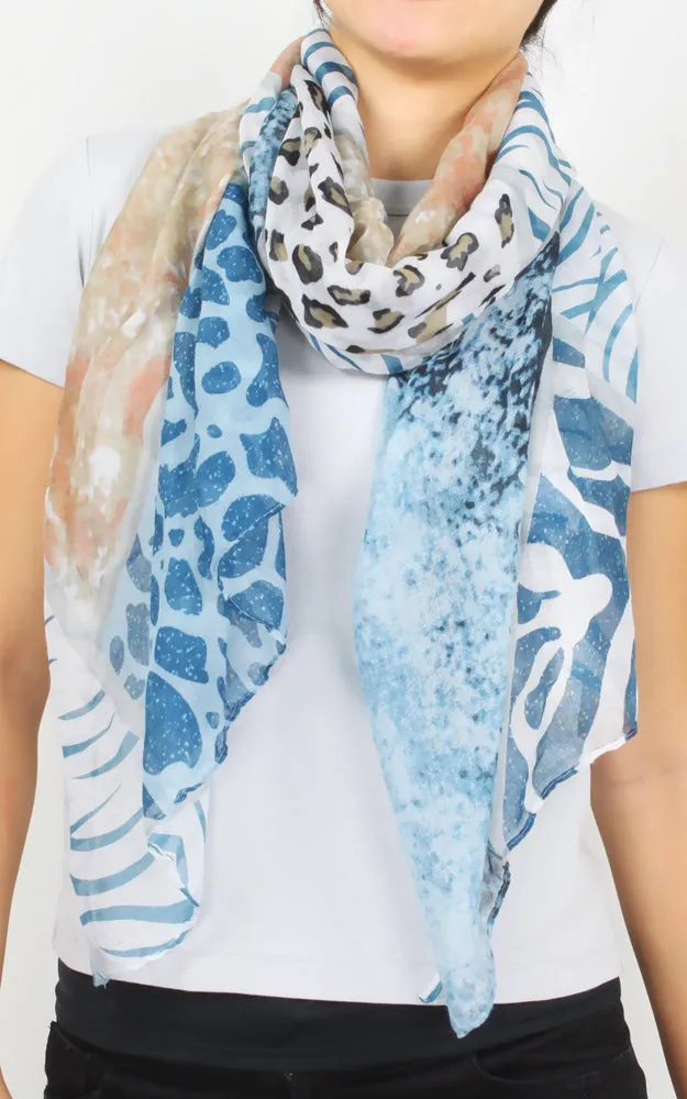 EAS9965 Animal Print Oblong Scarf