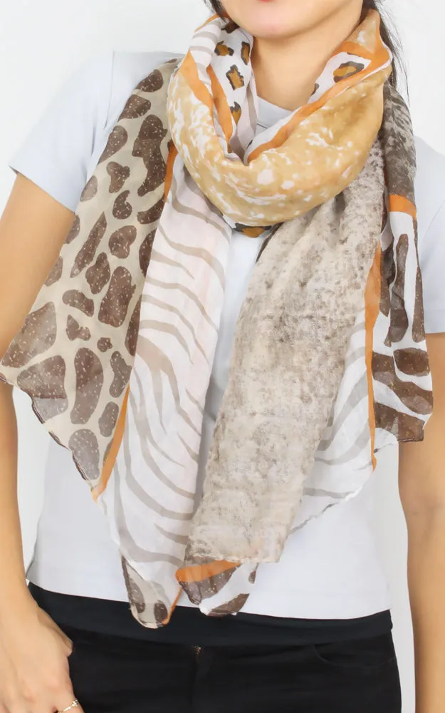 EAS9965 Animal Print Oblong Scarf