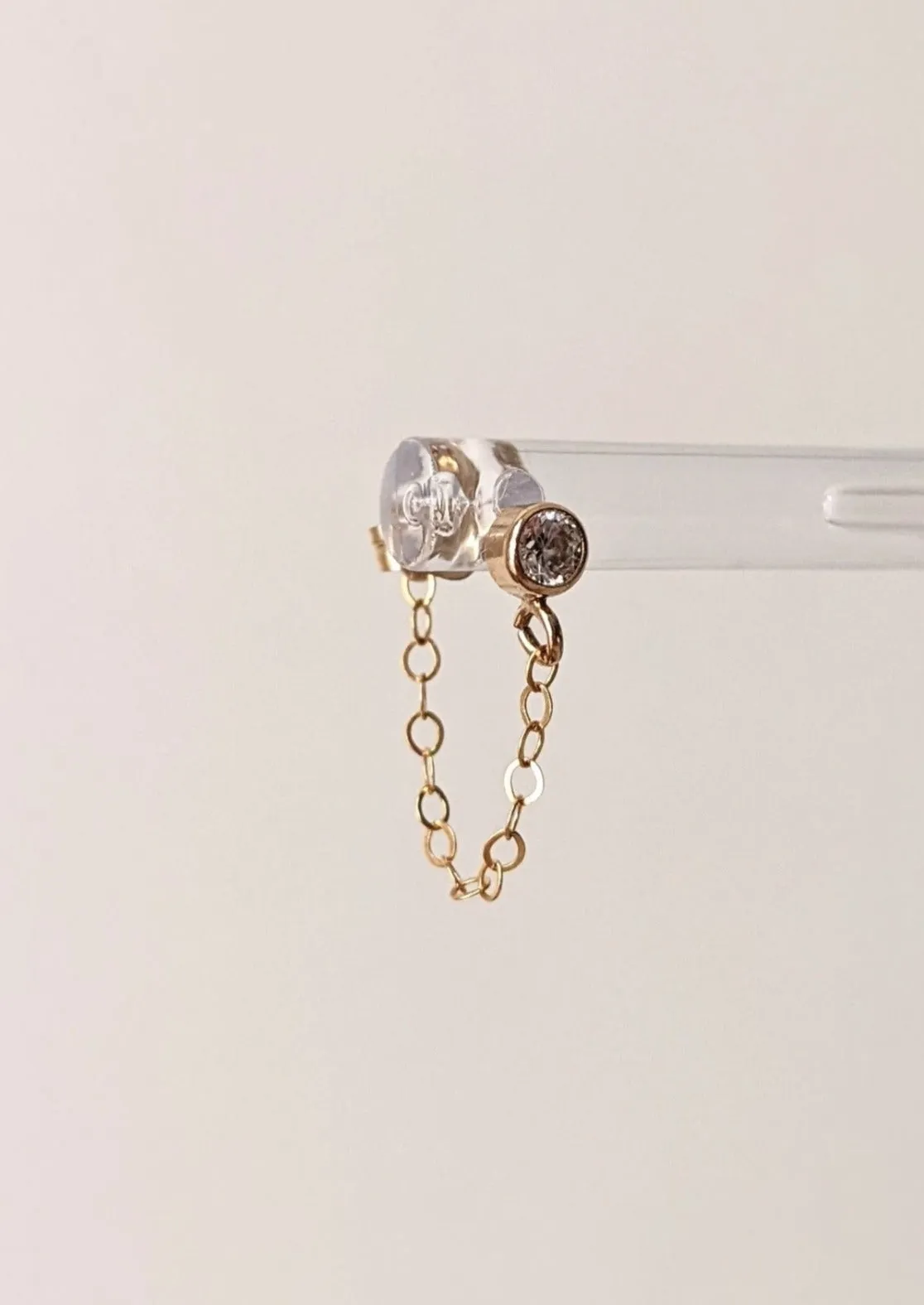 Elle Crystal Chain Studs by Layer the Love