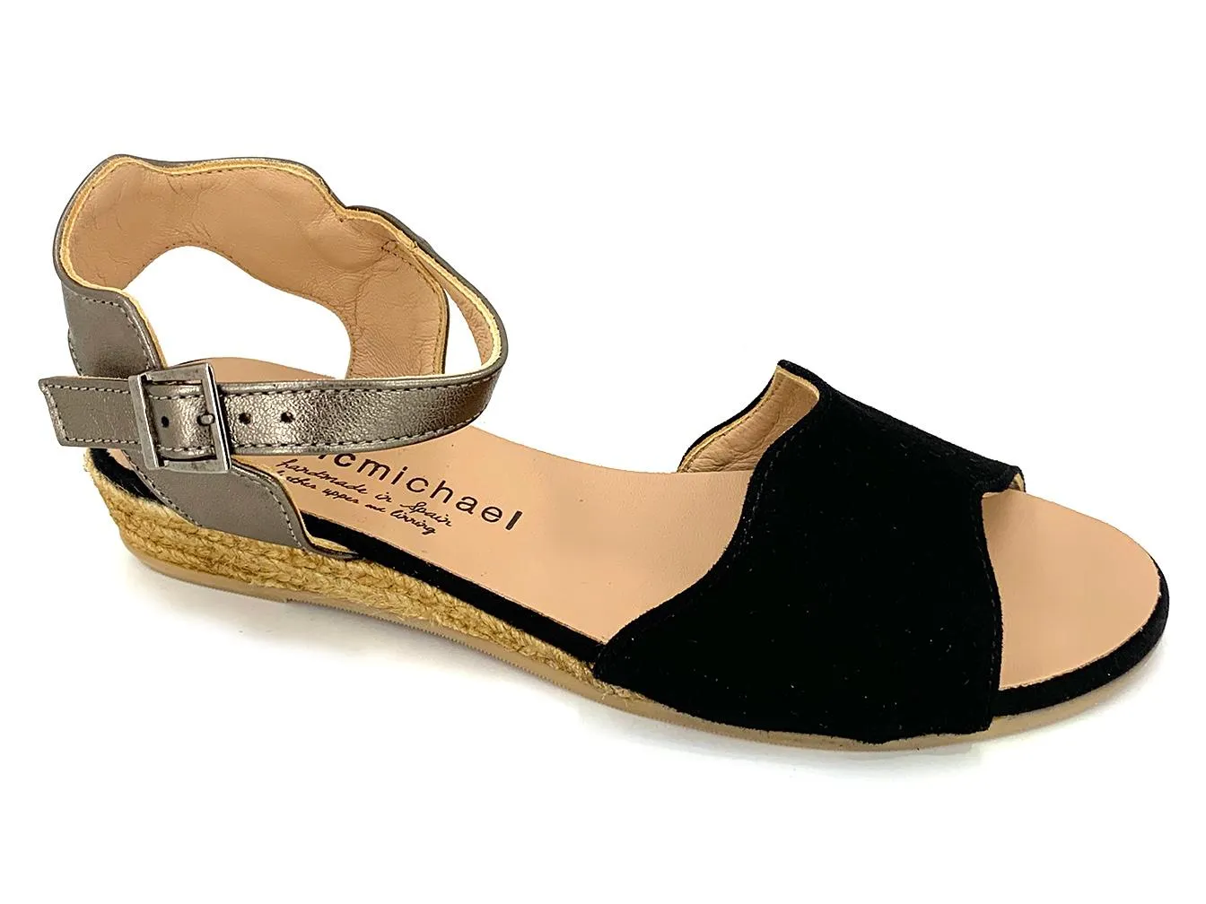 Eric Michael Sabina Espadrille Sandal Black