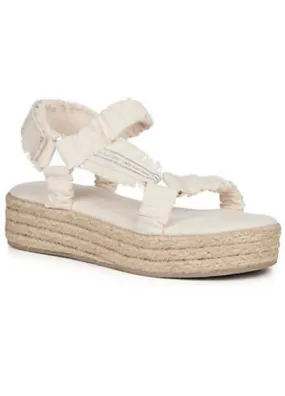 Evans Natural Espadrille Flatform Sandals by EMU Australia | Look Again