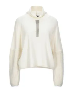 Fabiana Filippi Women Turtleneck Ivory 10 UK