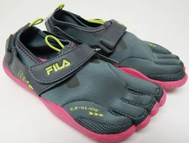 Fila Skele-Toes Sz 5 M (Y) EU 37.5 Big Kid Girl EZ Slide...