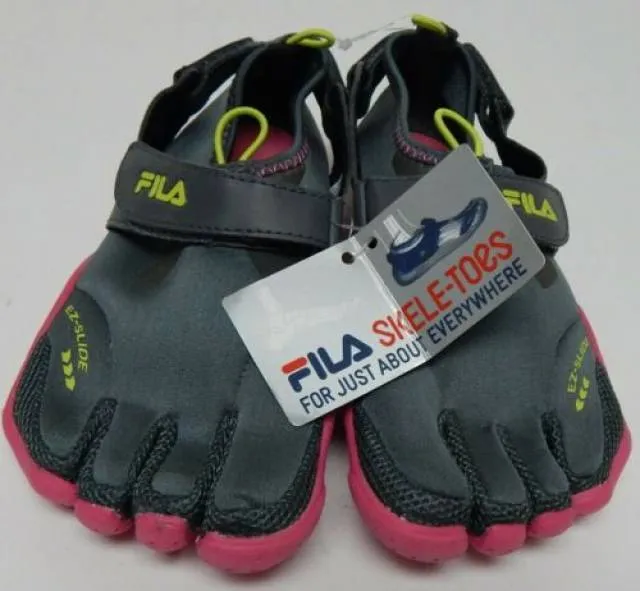 Fila Skele-Toes Sz 5 M (Y) EU 37.5 Big Kid Girl EZ Slide...