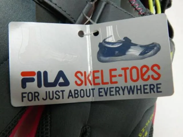 Fila Skele-Toes Sz 5 M (Y) EU 37.5 Big Kid Girl EZ Slide...