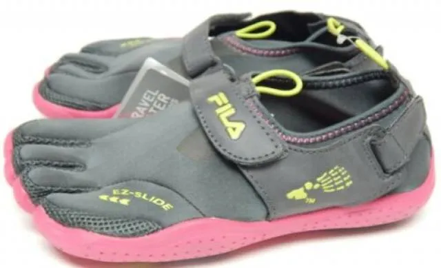 Fila Skele-Toes Sz 5 M (Y) EU 37.5 Big Kid Girl EZ Slide...