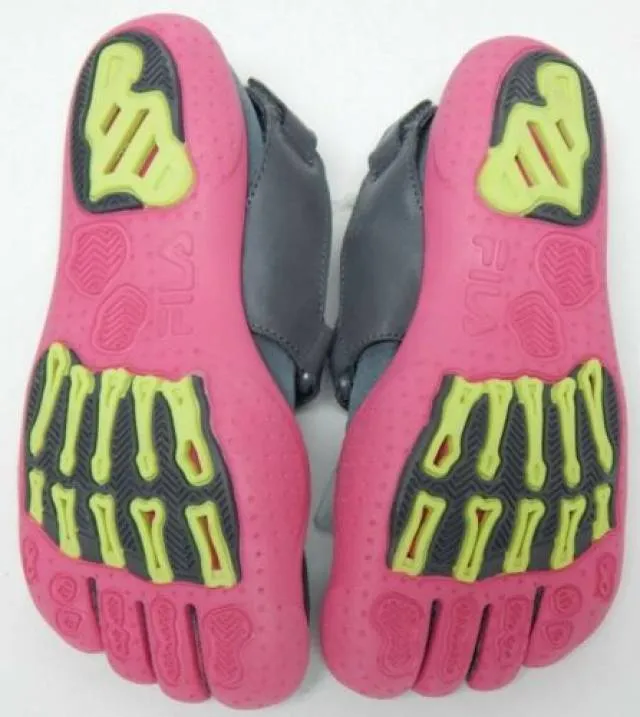 Fila Skele-Toes Sz 5 M (Y) EU 37.5 Big Kid Girl EZ Slide...