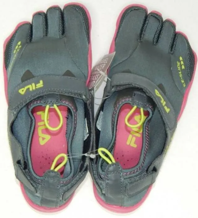 Fila Skele-Toes Sz 5 M (Y) EU 37.5 Big Kid Girl EZ Slide...