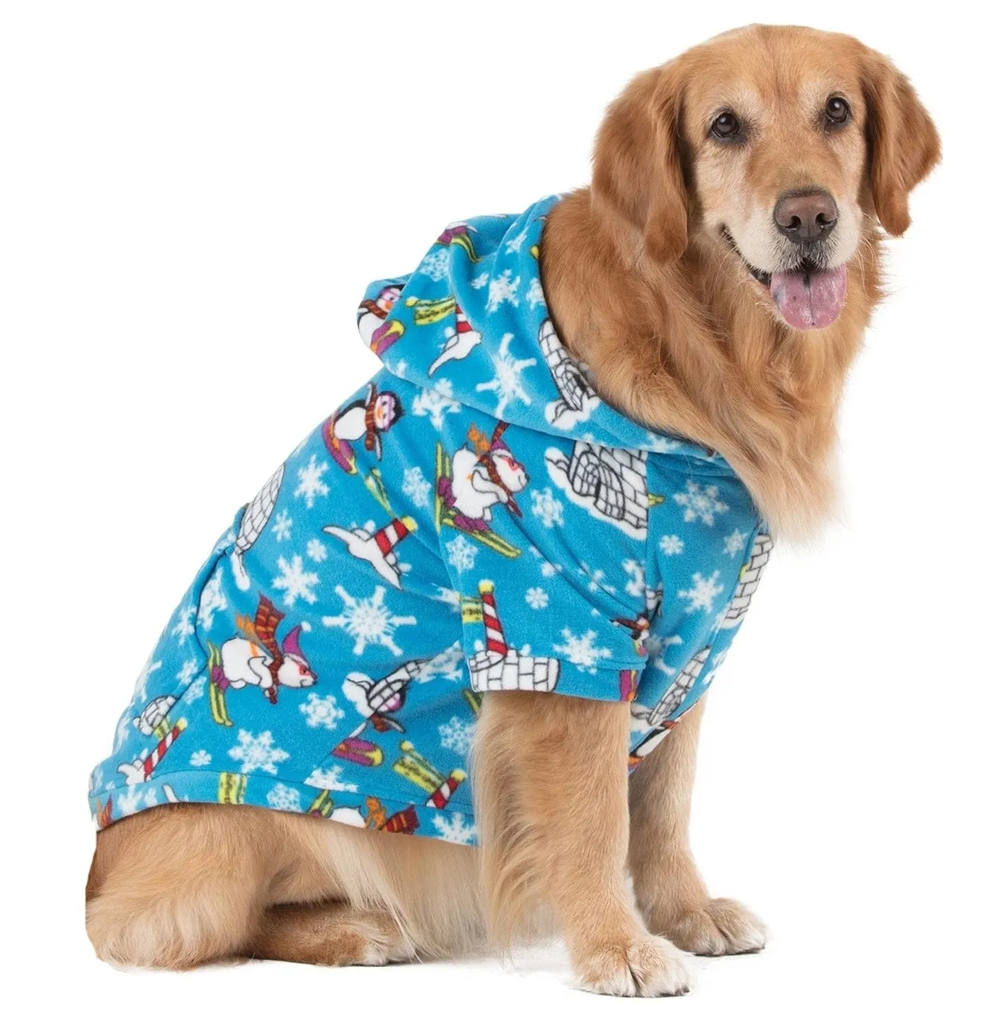 Footed Pajamas Co. Family Matching Winter Wonderland Hoodie Fleece Onesie*