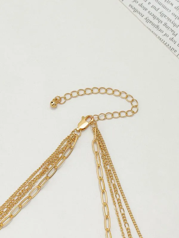 Franz Four Layer Chain Necklace