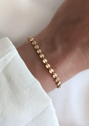 Gina Coin Chain Bracelet by Layer the Love