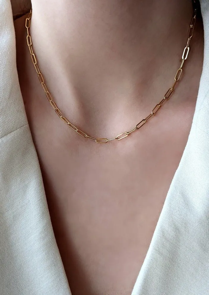 Girlfriend Paperclip Chain Necklace by Layer the Love