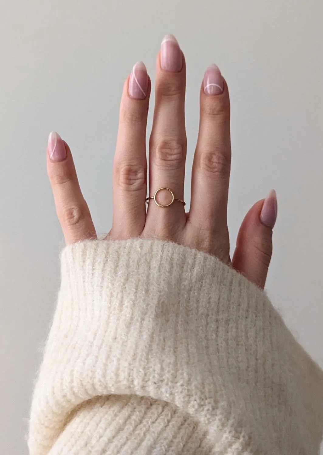 Gold Circle Ring by Layer the Love