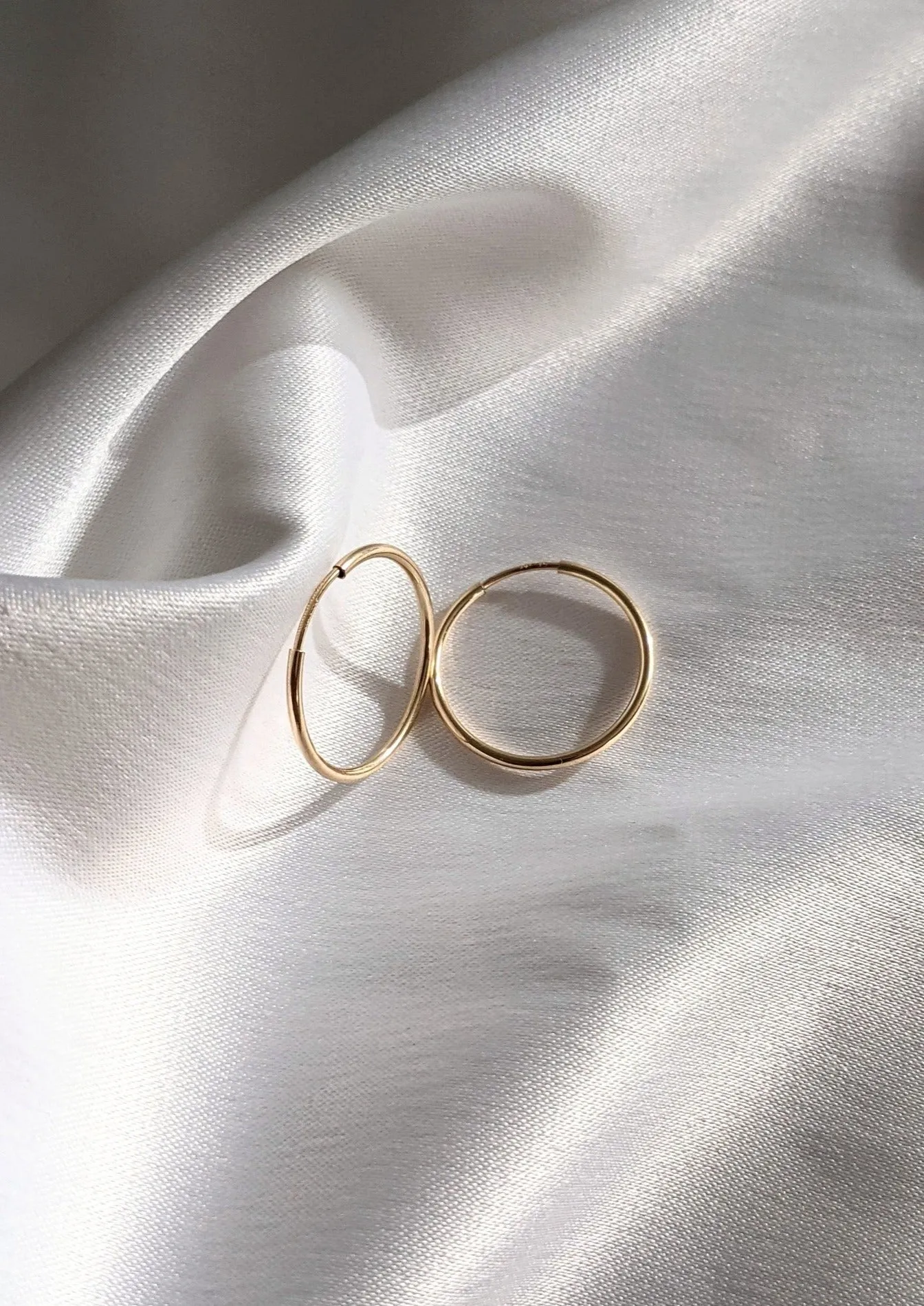 Gold Essential Hoop Earrings 30mm by Layer the Love