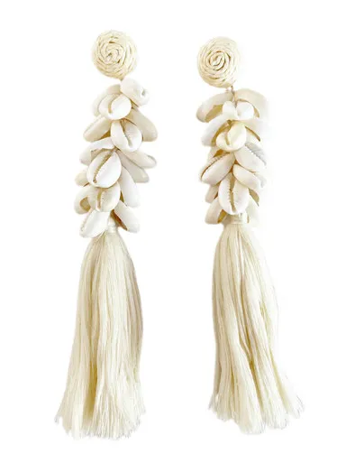 Grace Holiday Shell Yeah Statement Earrings