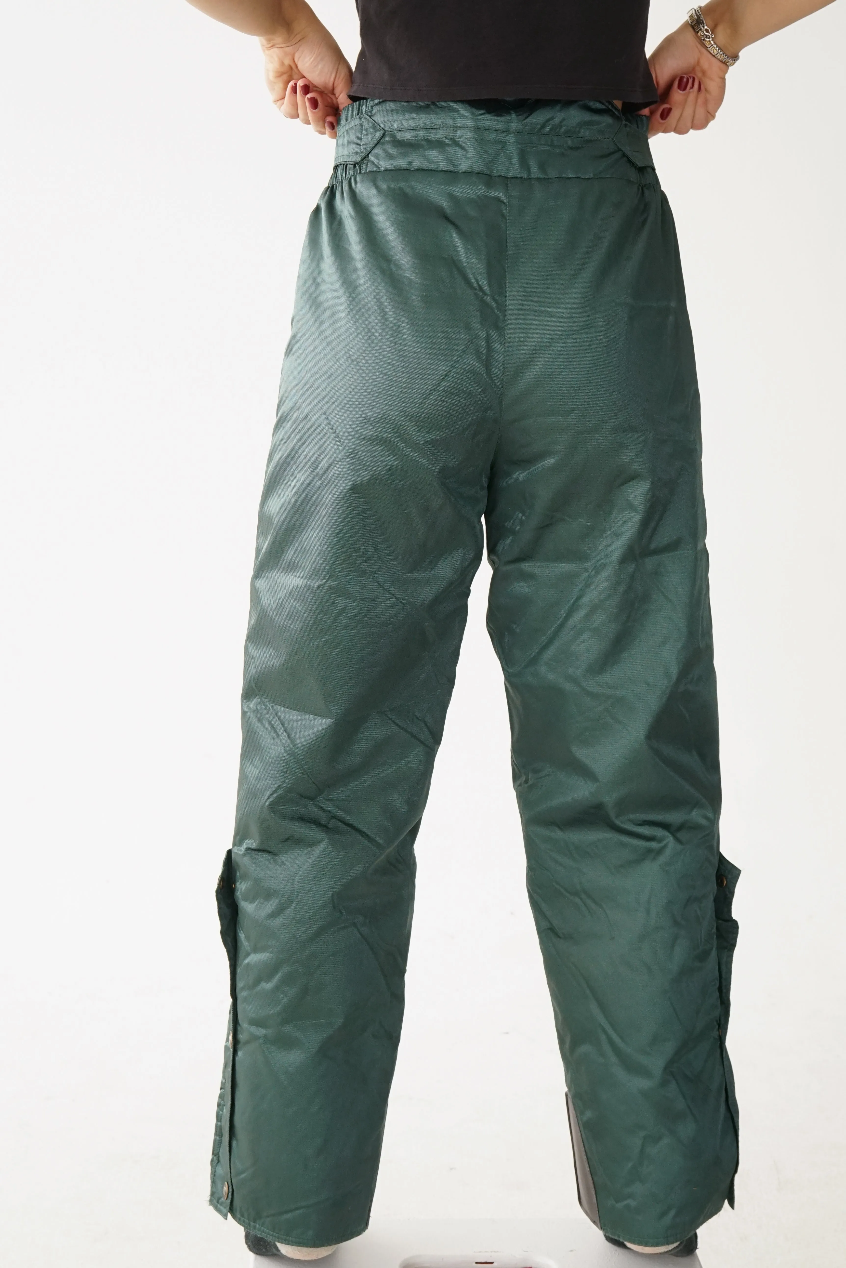 Habit de ski deux pièces Schneider, snow suit vert métallique pour homme taille M (48 & 32)