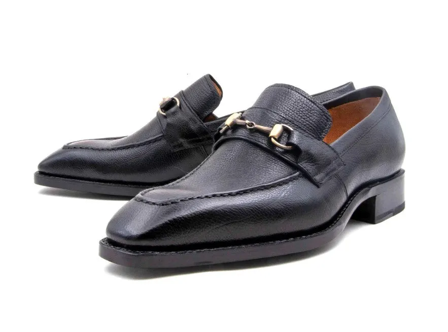 Harry Lama Skin Slip-On Loafer Black