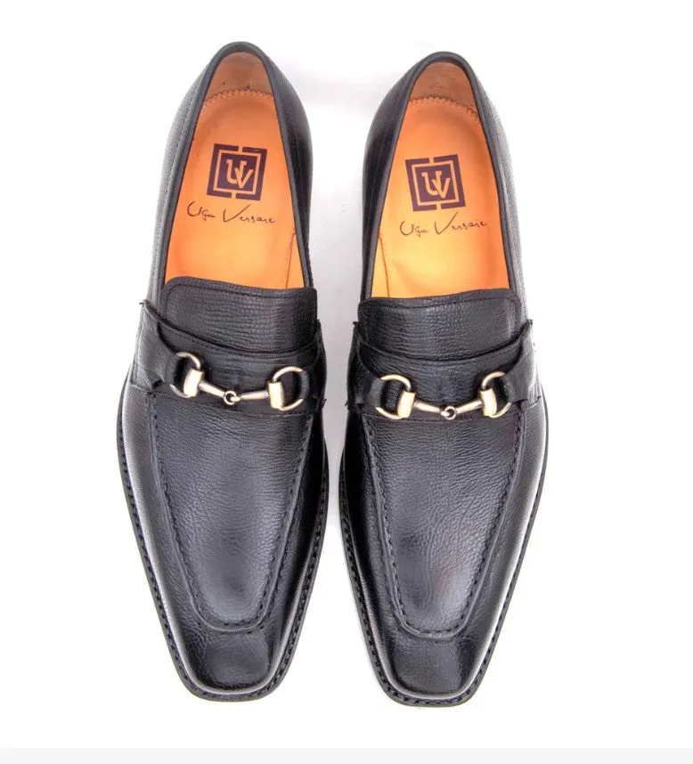 Harry Lama Skin Slip-On Loafer Black