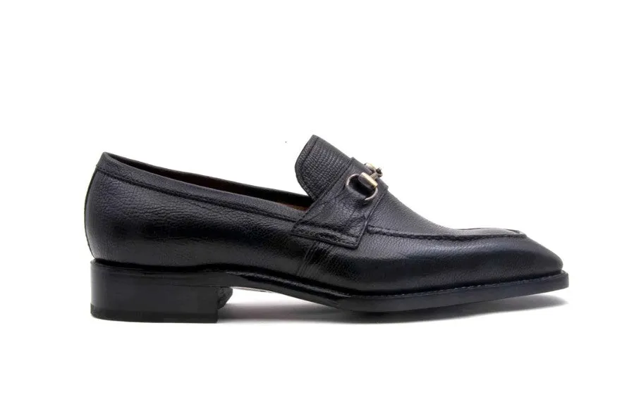 Harry Lama Skin Slip-On Loafer Black