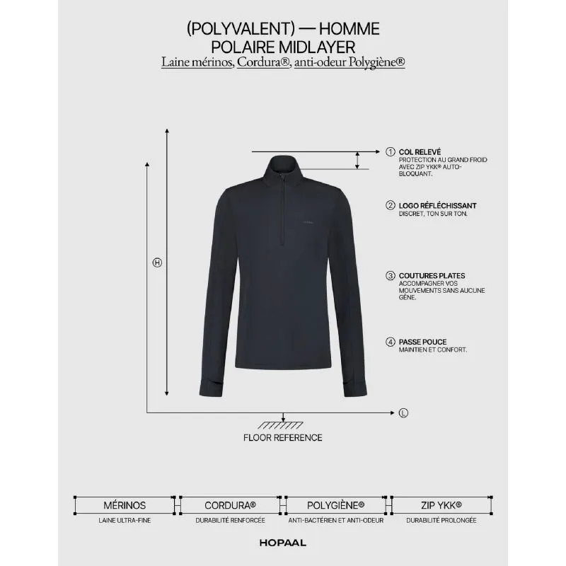 Hopaal  Polaire Mid-Layer - Giacca in pile - Uomo